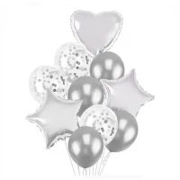KIT BUQUE CORACAO PRATA G FESTA - 17287