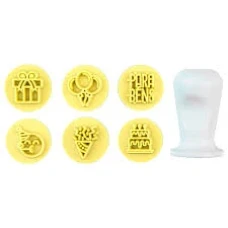 KIT CARIMBOS PARABENS AMARELO 2CM - 16183