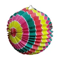 LANTERNA JUNINA 24CM RED SANFONADA - 18079