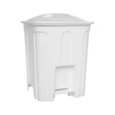 LIXEIRA 15L QUAD C/PEDAL BRANCO JUGUAR - 16176