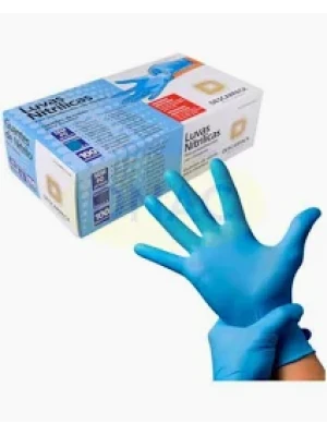 LUVA NITRILICA AZUL GRANDE DESCARP C/100 - 16942