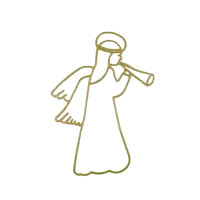 MOLDURA NATAL ANJO 58CM BRANCO MA03 UN - 12622