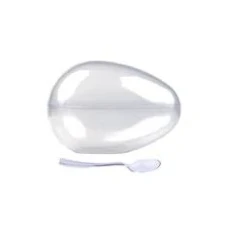 OVO ACRILICO LISO M 250G C/COLHER C/12-U BLUE STAR 4-TAMPA/FUNDO/COLHER - 15025