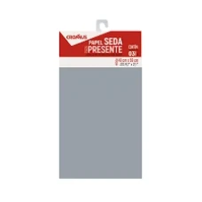 PAPEL DE SEDA PRATA 49X69 CROMUS C/3 - 16198