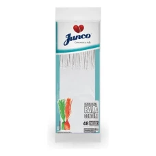 PAPEL SEDA P/BALAS 01 FRANJA BRANCO C/48 JUNCO 23X7,5CM - 16889
