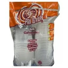 POTE REDONDO C/TAMPA 500ML GALVANO-C/25 GALVANOTEK 310/312 - 4651