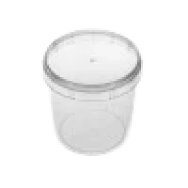 POTE REDONDO COM TAMPA 220ML PLASTILÂNIA COM 10 - 6764