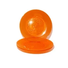 PRATO ACRILICO 15CM RED LARANJA PLAS C10 - 16284