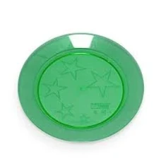 PRATO ACRILICO 15CM RED VERDE PLAST C/10 - 16280