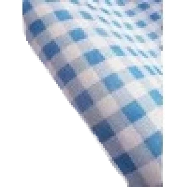 ROLO TNT LISO POR METRO XADREZ BRANCO E AZUL - 12184