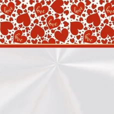 SACO PL PP P/CESTA 52X70CM SEASON LOVE CROMUS LOVE BARRADO - 16667
