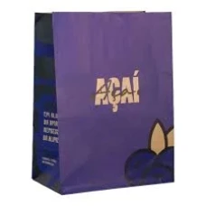 SACO PAPEL SOS FOOD ACAI M C/50 VINCO 32X22X12CM - 19012