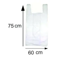 SACOLA BRANCA 60X75 ECON BOA C/500 - 17495