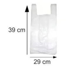 SACOLA BRANCA MIL 29X39 ECON BOA C/1000 - 16804