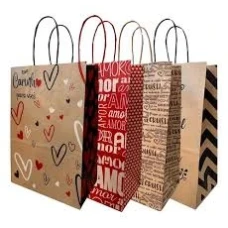 SACOLA PAPEL KRAFT ESTAMP 18X10,5X27 C10 - 15776