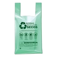 SACOLA PL VERDE PREFEITURA 38X50 INDE PT INDESTEL PREFEITURA PT 1,8KG - 18141