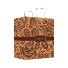 SACOLA PAPEL ECO G PURO CACAU PRA VC C10 C5833 IDEIA 28X18X32 ALCA PAPEL(TORCIDA - 19350