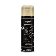 SPRAY GLITER CABELO DOURADO 135ML POPPER - 17205