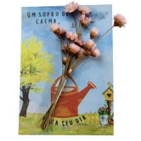 CARTAO BUQUE EM SOPRO DE CALMA C/8 STICKR REFE 2337 - 18072