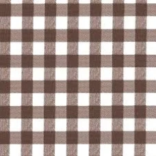 TOALHA PLAST XADREZ 80X80 MARRON UNID - 18096