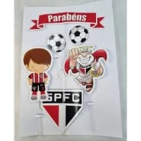  TOPPER TOPO PARA BOLO SAO PAULO FC - 10519 