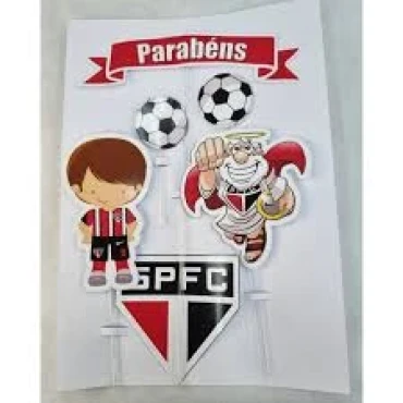  TOPPER TOPO PARA BOLO SAO PAULO FC - 10519 
