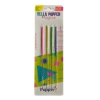 VELA MAGICA PALITO ECON CHAMA DOURADA C4 POPPER VELA NEON 15CM - 17219