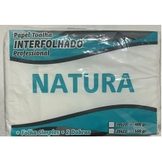 PAPEL INTERFOLHA NATURA AZUL CELULOSE 500G 20X51 - 19632
