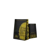 SACO PAPEL SOS PLUMA M BURGER BLACK C/50 DELIVERY 19X12X26CM BOCA 31CM PA00531 - 18573