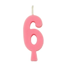 VELA ANIV SIMPLES PEQ ROSA  N6 - 19978