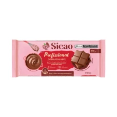 CHOCOLATE PROFISSIONAL AO LEITE BARRA 1KG SICAO - 18788