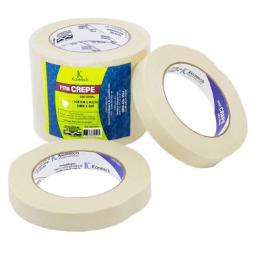 13402 - FITA CREPE BRANCA 18X50CM KORETECH
