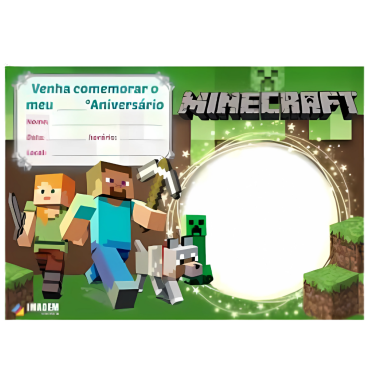 CONVITE MINECRAFT - 4283