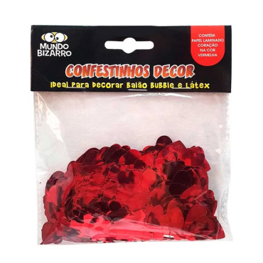  CONFESTINHO CORAÇÃO VERMELHO MUNDO BIZARRO - 8396
