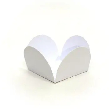 8815 - FORMINHA MINI 4 PÉTALAS BRANCA FUNFESTAS COM 50