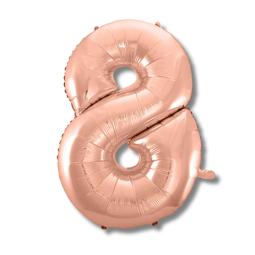 BALÃO METALIZADO 8 26 ROSE GOLD - 6365 