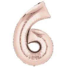 BALÃO METALIZADO 6 27 ROSE GOLD -11971 
