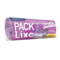 13754 - SACOS PARA LIXO 50L LAVANDA EXTRUSA C/30