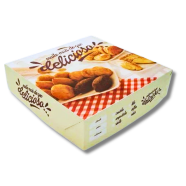CAIXA SALGADO PERSONALIZADA 1225 PACKAGING (26x26x7cm) -8918 