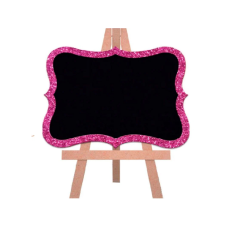 LOUSINHA MDF GLITER 15X18 CM ROSA - 7380 