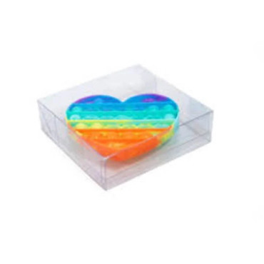 CAIXA KIDS POP IT FIDGET TRANSPARENTE - 10496 