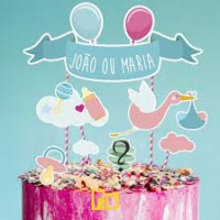 TOPPER TOPO PARA BOLO CHA REVELACAO - 11293 