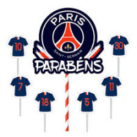  TOPPER TOPO PARA BOLO PSG - 11292 