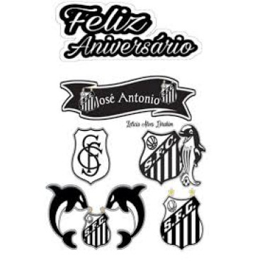 TOPPER TOPO PARA BOLO SANTOS FC  -10929