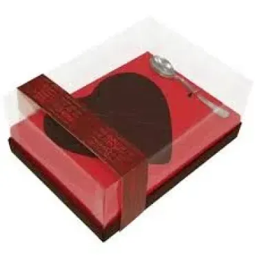 12846 - CAIXA PAPEL CLASSIC 250G CORACAO CACAU