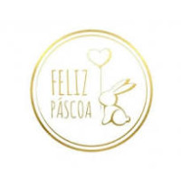 10907 - ETIQUETA FELIZ PÁSCOA CORAÇÃO COM 50