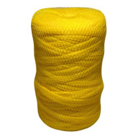 13985 - REDE TUBOLAR PLÁSTICA AMARELA COM 100M