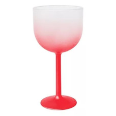 TAÇA  ACRILICA GIN 500ML DREGRADE VERMELHO -13138