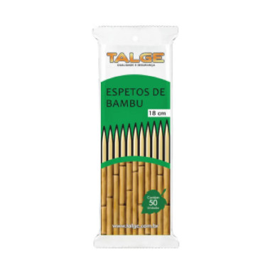 PALITO ESPETO 18CM PARA CHURRASCO COM 50 - 5715