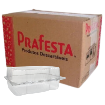14543  - EMBALAGEM PLÁSTICA RETANGULAR PRAFESTA 020 COM 100
